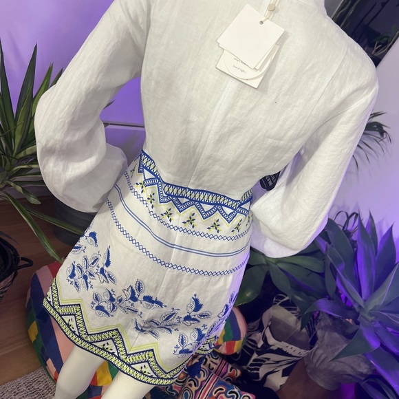 Sass & Bide Pretty In Patience Mini Dress in Organic Linen - Picture 3 of 4